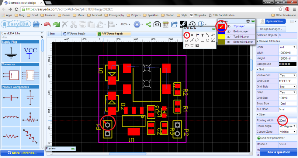 Getting Started With EasyEDA Part 3: PCB Layout - Shawn Hymel