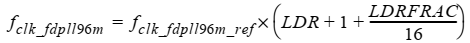 SAMD21 FDPLL equation