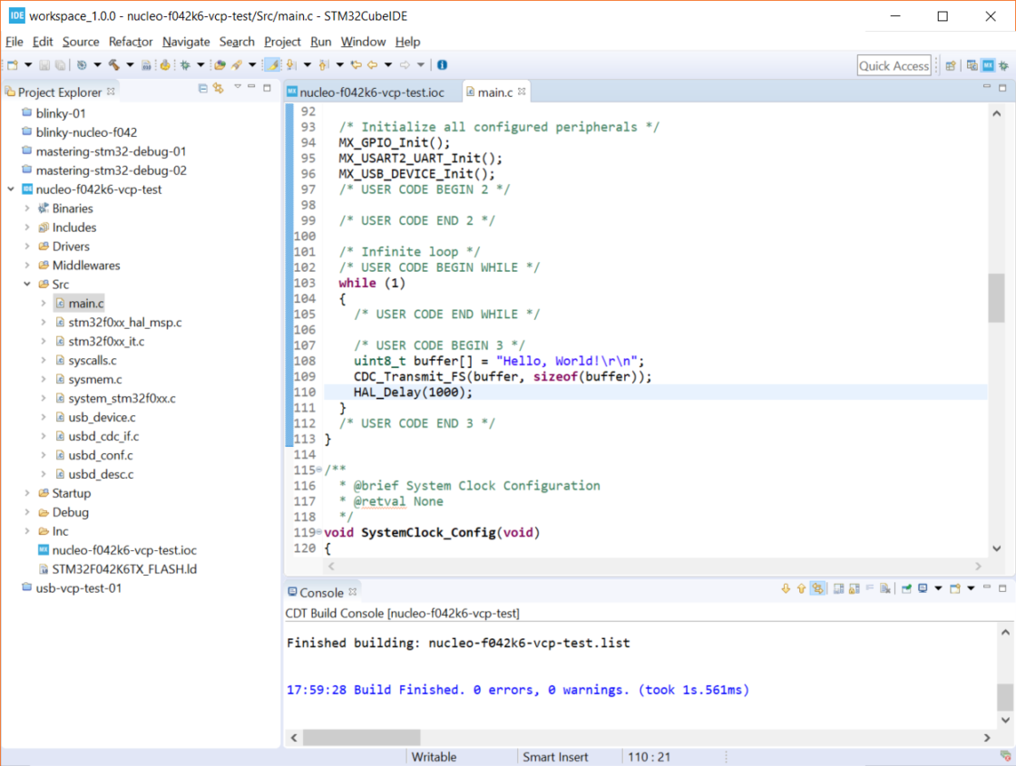 Getting Started with STM32 Nucleo USB (Virtual Com Port) Shawn Hymel