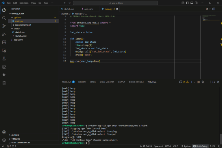 How to Use the Command Line (CLI) With the Arduino UNO Q - Shawn Hymel